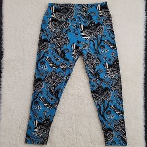 Paisley Capri Leggings Sz OS